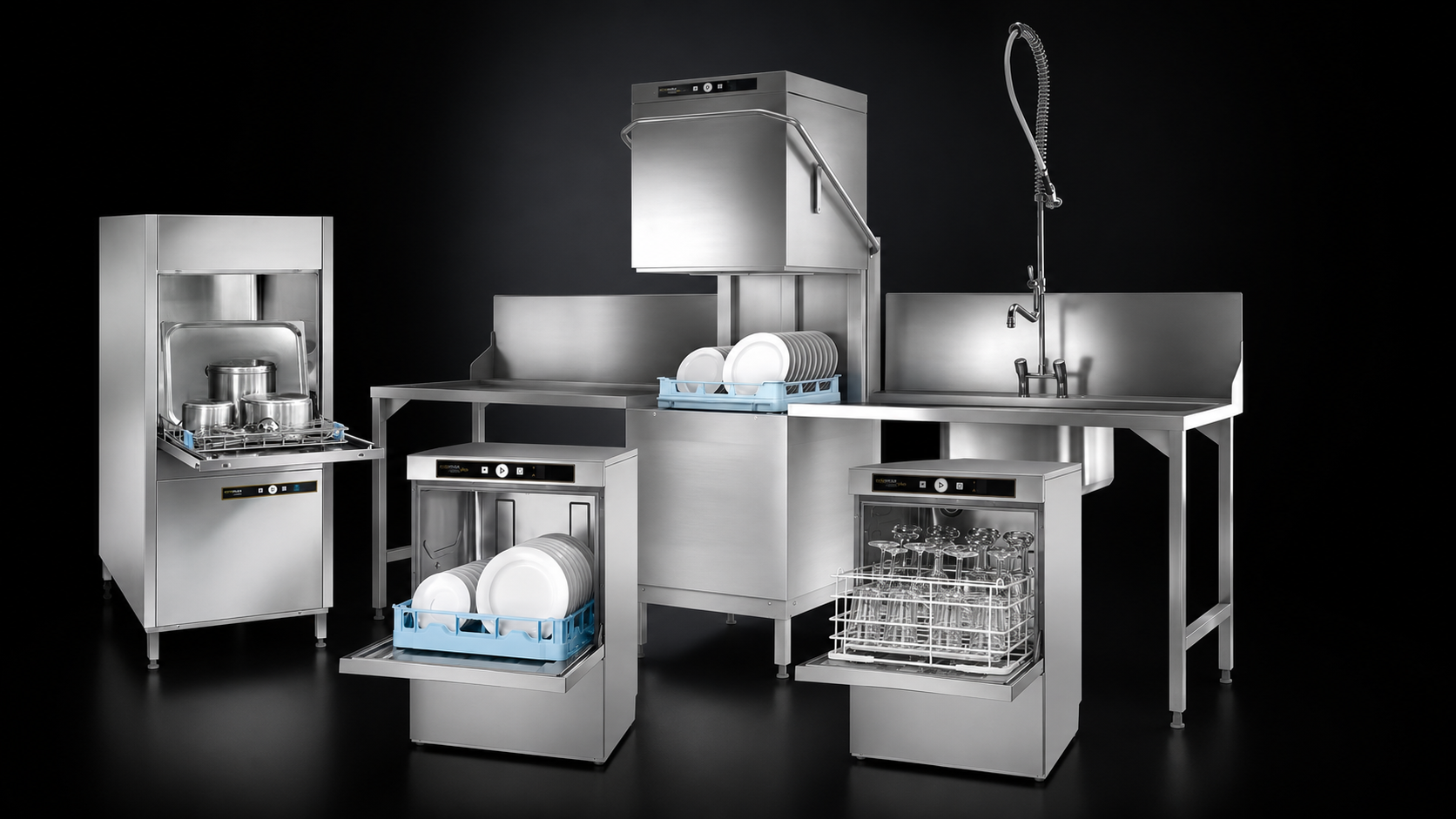 Linia zmywarek ecomax by HOBART do wynajmu